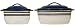 CorningWare Corelle Coordinates 4-Piece Cafe Blue Casserole Bake and Serve Set, Cafe Blue