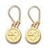 Pittsburg Steelers Team Logo Earrings In 14kt Gold