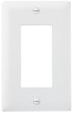 Pass & Seymour TP26WCP TradeMaster One-Gang One-Decorator Wall Plate, White