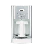 Cuisinart DCC-1200W Brew Central 12-Cup Programmable Coffee Maker, White and Stainless Steel