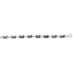 Sterling Silver Butterfly Charm Bracelet