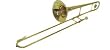Crystalcello CWD427 B Flat Lacquer-plated Slide Trombone with Carrying Case