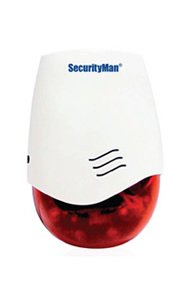 SecurityMan SM103 Wireless Indoor Siren for Air-Alarm1 and Air-AlarmII - Silver SecurityMan SM103 Wireless Indoor Siren for Air-Alarm1 and Air-AlarmII - Silver