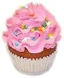 Strawberry Cupcake 3 Pack Fake Food