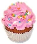 Strawberry Cupcake 3 Pack Fake Food