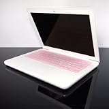 TopCase Transparent PINK Keyboard Silicone Cover Skin for Macbook 13 Unibody (A1342/WHITE) with TOPCASE® Mouse Pad