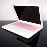 TopCase Transparent PINK Keyboard Silicone Cover Skin for Macbook 13″ Unibody (A1342/WHITE) with TOPCASE® Mouse Pad