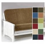 Olive Green Full Size Quality Bonded Micro Suede Futon Mattress Cover
