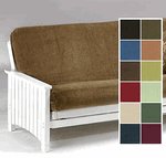 Light Brown Full Size Quality Bonded Micro Suede Futon Mattress Cover