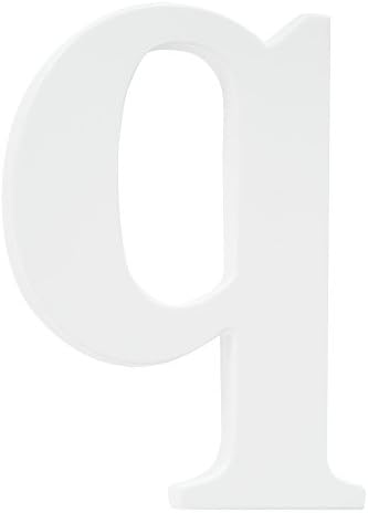 Koala Baby Lowercase Wall Letter Q - White