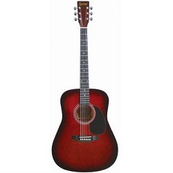 Lauren LA125BR Dreadnought Guitar - Brownburst