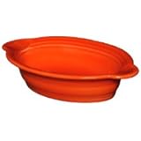 Fiesta 587-338 Individual Oval Casserole, 9-Inch by 5-Inch, Poppy