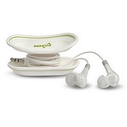 Bone Collection Headphone w/Cord Keeper, White