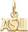 14K Gold Arizona State University ASU Charm New