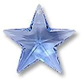 40mm Swarovski Strass Sapphire Blue Crystal Star