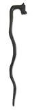 Wood walking stick, 'Horned Cobra'