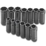 13 Piece 3/8 Drive SAE and Metric Deep Twist TurboSocket Set