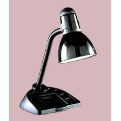 Catalina Lighting W2050BLK Organizer incandescent desk lamp, gooseneck, 15-1 2 high, black by Bookcases