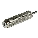 Cables To Go - Audio adapter - mini-phone stereo 3.5 mm (F) - sub-mini phone mono 2.5 mm (M) - metallic silver