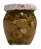 Stuffed Green Olives with Capers, Almonds, Red Peppers (sms) 7.2oz