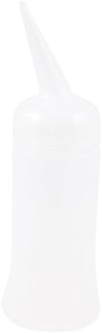 120ml 4OZ Cylinder Shape Clear White Plastic Water Holder Squeeze Bottle