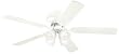Westinghouse 7871500 Contempra IV Four-Light 52-Inch Five-Blade Indoor Ceiling Fan, White with Frosted Ribbed-Glass Shades