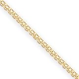 14K 1.75mm Handmade Flat Chain Necklace - 16 Inch
