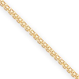 14K 1.75mm Handmade Flat Chain Necklace - 16 Inch by JewelryWeb