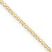 14K 1.75mm Handmade Flat Chain Necklace - 16 Inch