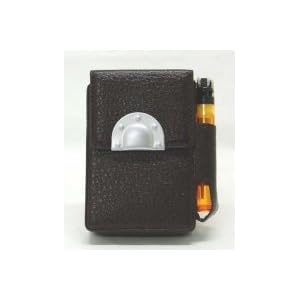 Outer Rebel Fashion Flasks and Smoking Accessories- Dark Brown Leatherette Cigarette ID Case Kings...