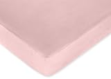 Soho Pink Fitted Crib Sheet for Baby and Toddler Bedding Sets by JoJo - Solid Pink Microsuede