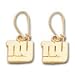 New York Giants Team Logo Earrings In 14kt Gold