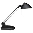 Desk Lamp, Halogen, Swivel Shade, 18" Reach Arm, 33W/66W/100W, Black LEDL281MB