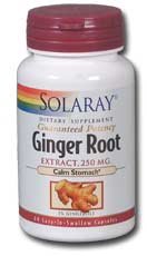 Отзывы Ginger Root Extract 250 mg By Solaray - 60 Capsules