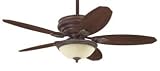 Hunter Ceiling Fans 21588 Killington Fan - Leather Brown Specialty Indoor Fan 56 Blade Span