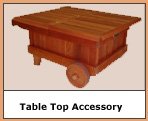 California Campfire Table Top Redwood