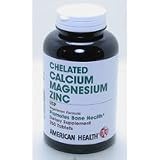 American Health - Chelated Calcium with Magnesium and Zinc 250 Tablets