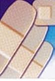 Sterile Adhesive Bandages - Sheer Plastic Strips 3/4x3, 100 Strips Per Box