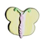 Knob - Easteregg Yellow Pastel Butterfly