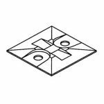 3M Mounting Base (bulk) 1Inx1In, PK2500 - 6293