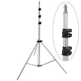 Search : Adorama Pro 10' Air Cushioned Chrome Lightstand, 5/8" Top Stud with 1/4-20" Screw Thread