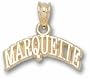 Marquette Golden Eagles Arched "Marquette" Pendant - 14KT Gold Jewelry