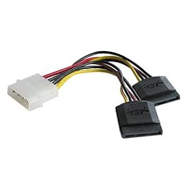 LINDY 2 x SATA Power Adapter Cable, 0.15m