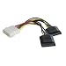 LINDY 2 x SATA Power Adapter Cable, 0.15m