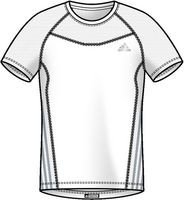 Adidas Herren kurz&auml;rmliges Shirt Supernova, white/white/silver, M, O59092