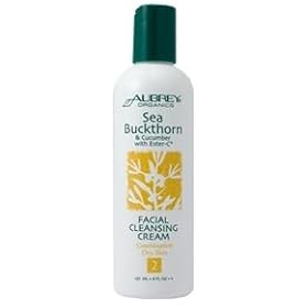 Aubrey Organics - Sea Buckthorn & Cucum W/Ester-C Facl Cleansing Cre, 4 fl oz cream