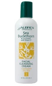 Aubrey Organics - Sea Buckthorn & Cucum W/Ester-C Facl Cleansing Cre, 4 fl oz cream