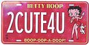 Betty Boop License Plate 2CUTE4U