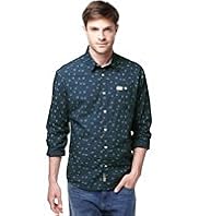 North Coast Pure Cotton Slim Fit Bird Print Shirt