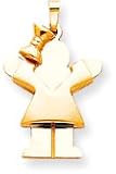 Girl With Bow Charm, Yellow Gold